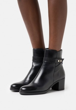 Clenkove Topanky Anna Field Kozene Klasické Ankle Boots Damske Čierne | 620-RMOYXA