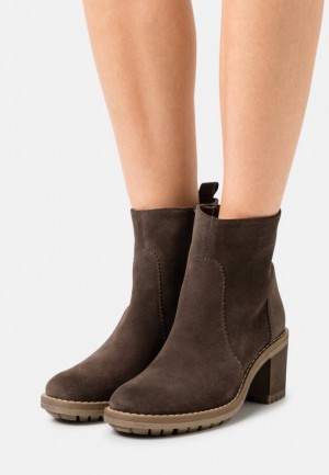Clenkove Topanky Anna Field Kozene Klasické Ankle Boots Damske Hnede | 614-ZFXVTJ