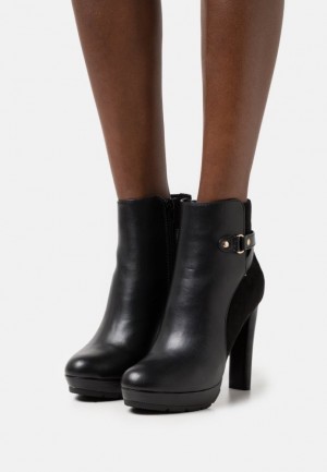 Clenkove Topanky Anna Field Platforme Ankle Boots Damske Čierne | 486-CTGJIX