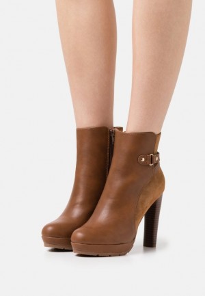 Clenkove Topanky Anna Field Platforme Ankle Boots Damske Hnede | 172-FXMPRV