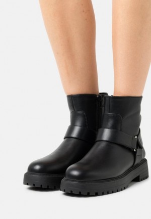 Clenkove Topanky Anna Field Platforme Ankle Boots Damske Čierne | 142-ASKOIN