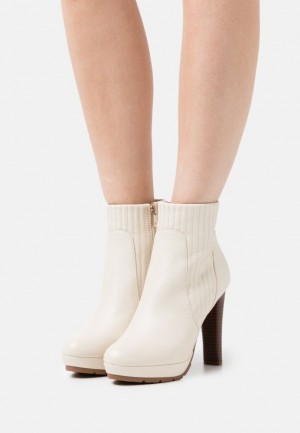 Clenkove Topanky Anna Field Platforme Ankle Boots Damske Biele | 650-MAKPLD