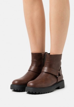 Clenkove Topanky Anna Field Platforme Ankle Boots Damske Tmavo Hnede | 597-OFWTQC