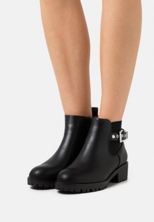 Clenkove Topanky Anna Field Pohodlie Cowboy Podpatku Ankle Boot Damske Čierne | 490-NZCXIY