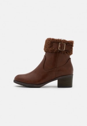 Clenkove Topanky Anna Field Zimná Booties Klasické Ankle Boots Damske Hnede | 083-LKJZGU