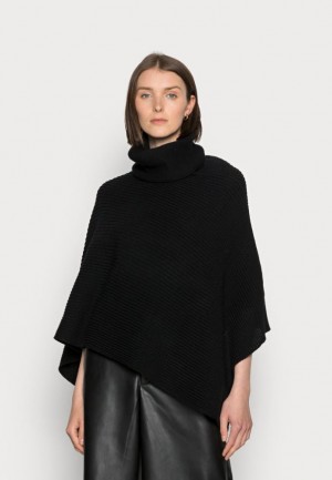 Kabat Anna Field Cape Damske Čierne | 732-YOTMRU
