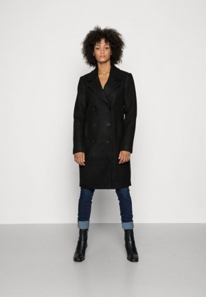 Kabat Anna Field Klasické Coat Damske Čierne | 820-ADXOIB