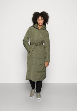 Kabat Anna Field Long Coat With Hood Zimná Coat Damske Hnedožltý | 870-FPHDRX