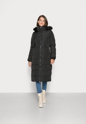 Kabat Anna Field Long Puffer With Hood Zimná Coat Damske Čierne | 504-WNJAQL