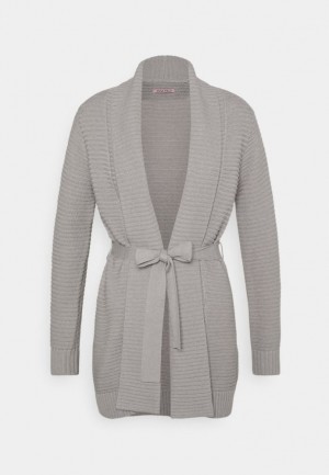 Kardigan Anna Field Belted Cardigan Cardigan Damske Siva | 912-XWZKBJ
