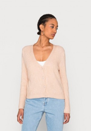Kardigan Anna Field Cardigan Damske Béžové | 102-FMVHZN