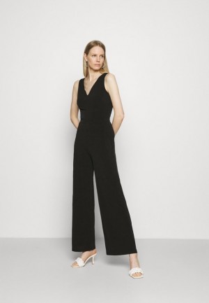 Kombineza Anna Field Punto Siroke Topanky Leg V Bez Rukavov Occasion Jumpsuit Damske Čierne | 836-BSIALH