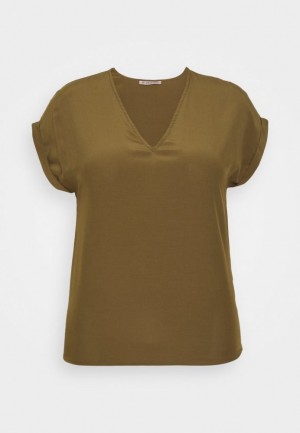 Kosela Anna Field Basic T Shirt Damske Hnedožltý | 918-MQNVKR