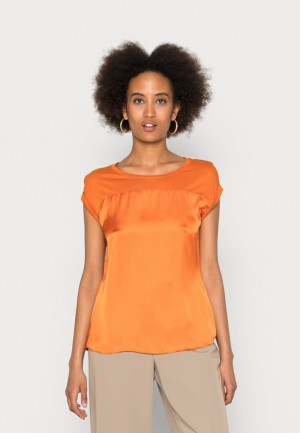Kosela Anna Field Basic T Shirt Damske Oranžové | 860-KDGOUR
