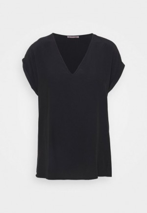 Kosela Anna Field Basic T Shirt Damske Čierne | 846-GVSROA