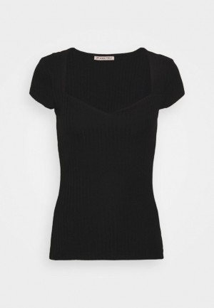 Kosela Anna Field Basic T Shirt Damske Čierne | 587-HEKYIF