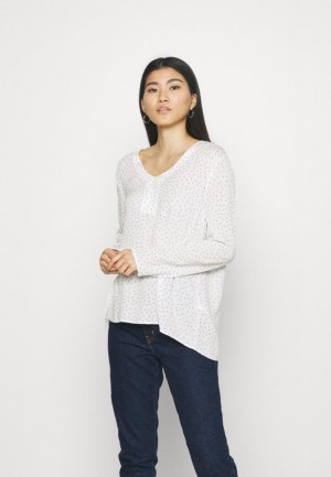 Kosela Anna Field Blouse Damske Biele | 017-HDPTZG