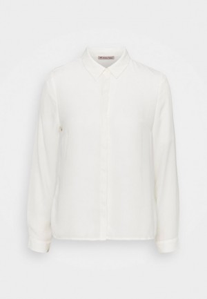 Kosela Anna Field Button Down Blouse Damske Biele | 518-DEWLFN