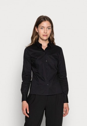 Kosela Anna Field Button Down Blouse Damske Čierne | 018-OGMBWV