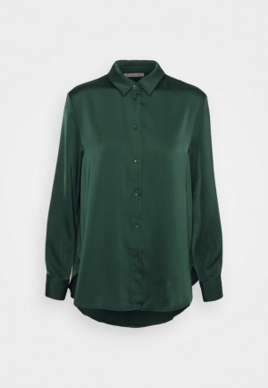 Kosela Anna Field Button Down Blouse Damske Zelene | 872-PFLCQR