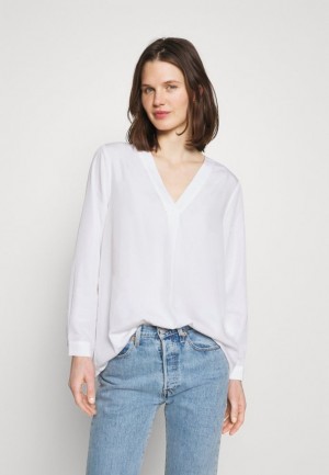 Kosela Anna Field Long Sleeved Top Damske Biele | 539-ETJMKV