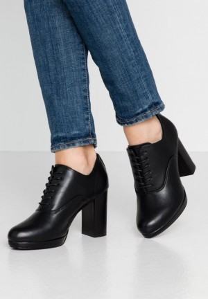 Lodicky Anna Field High Na Podpatku Ankle Boots Damske Čierne | 907-SDJEQA