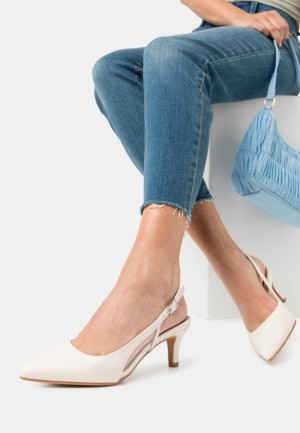 Lodicky Anna Field Klasické Heels Damske Biele | 712-AVCMWD