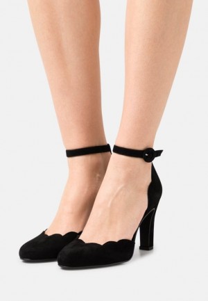 Lodicky Anna Field Kozene Klasické Heels Damske Čierne | 409-QOMLPR