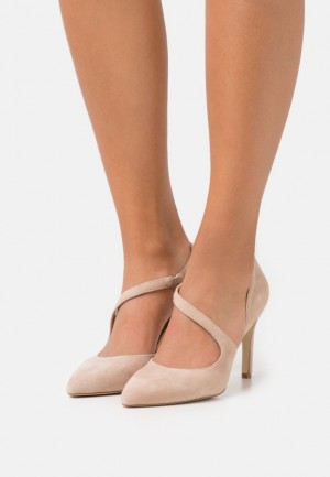 Lodicky Anna Field Kozene Klasické Heels Damske Svetlo Ruzove | 142-GLJHQT
