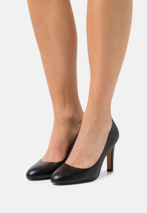 Lodicky Anna Field Kozene Klasické Heels Damske Čierne | 135-EHVFRC