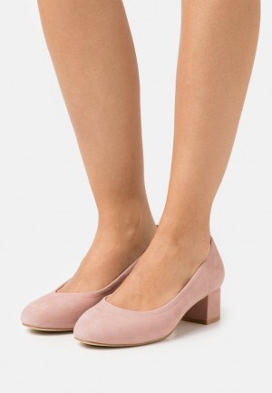 Lodicky Anna Field Kozene Pohodlie Klasické Heels Damske Ruzove | 531-RZYBGK