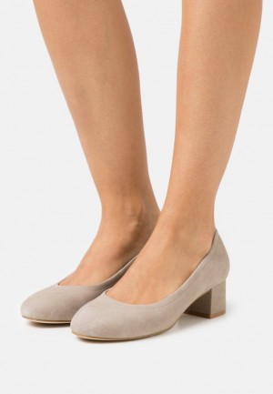 Lodicky Anna Field Kozene Pohodlie Klasické Heels Damske Siva | 849-TKZMWL