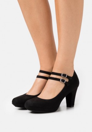 Lodicky Anna Field Platforme Heels Damske Čierne | 310-YAZXMH