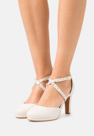 Lodicky Anna Field Platforme Heels Damske Biele | 179-COEFDK