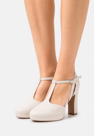 Lodicky Anna Field Platforme Heels Damske Biele | 896-NVFEJS