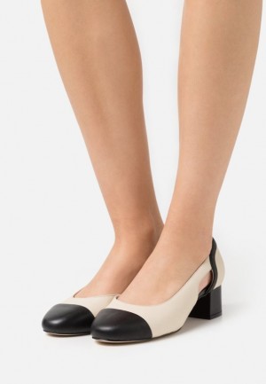 Lodicky Anna Field Pohodlie Kozene Klasické Heels Damske Béžové | 057-DFLOAG