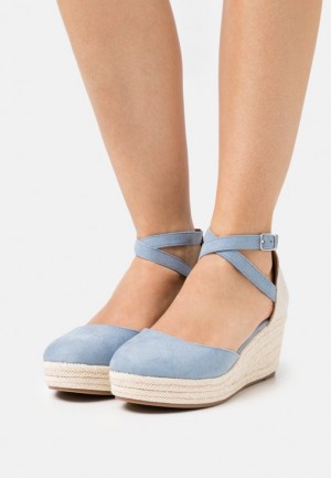Lodicky Anna Field Pohodlie Platforme Heels Damske Svetlo Modre | 293-FAWGQN