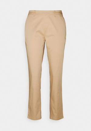 Nohavice Anna Field Basic Chino Trousers Damske Béžové | 093-NIYCPK