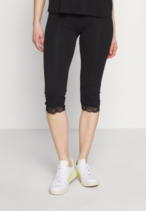 Nohavice Anna Field Capri Leggings With Cipkovane Leggings Trousers Damske Čierne | 928-VOLZTI