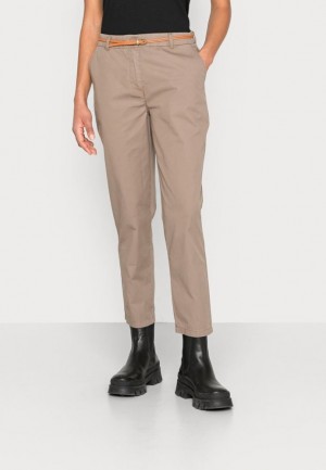 Nohavice Anna Field Chinos Damske Siva Hnede | 107-TKPOBH