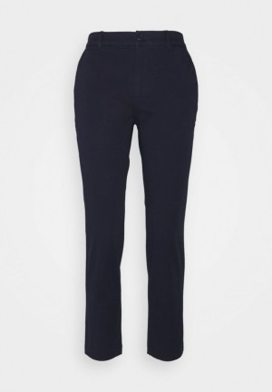 Nohavice Anna Field Chinos Damske Tmavo Modre | 496-HMKZYJ