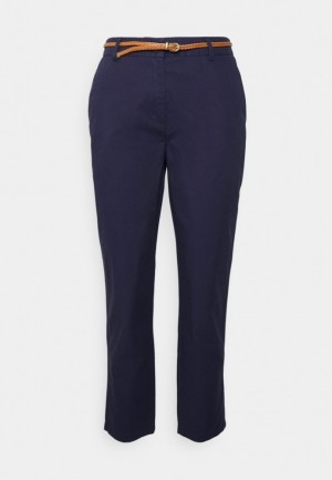 Nohavice Anna Field Chinos Damske Tmavo Modre | 193-TUYMFR