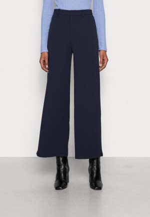 Nohavice Anna Field Flared Leg Business Trousers Trousers Damske Tmavo Modre | 519-ZXMBKP