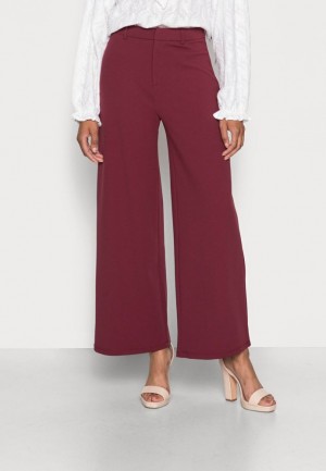 Nohavice Anna Field Flared Leg Business Trousers Trousers Damske Tmavo Červené | 205-JYPGIM