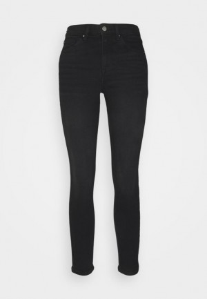 Nohavice Anna Field Jeans Vychudnutý Fit Damske Čierne Modre | 481-XIEWGN
