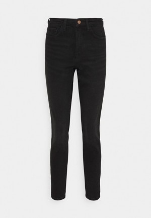 Nohavice Anna Field Jeans Vychudnutý Fit Damske Čierne Modre | 109-ADJXRT