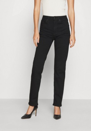 Nohavice Anna Field Rovno Leg Rovno Leg Jeans Damske Čierne Modre | 403-GYPORA