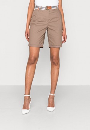 Nohavice Anna Field Shorts Damske Siva Hnede | 734-NHUITM