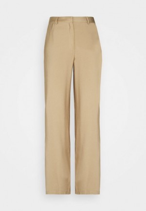 Nohavice Anna Field Siroke Topanky Leg Smart Trouser Trousers Damske Béžové | 786-XLCYIJ