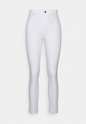 Nohavice Anna Field Slim Fit Jeans Damske Biele | 529-INALPB